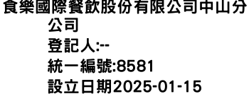 IMG-食樂國際餐飲股份有限公司中山分公司