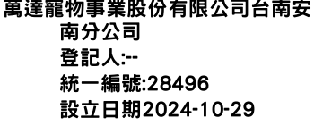 IMG-萬達寵物事業股份有限公司台南安南分公司