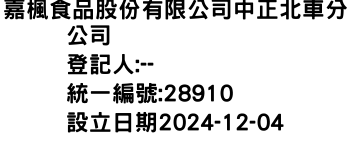 IMG-嘉楓食品股份有限公司中正北車分公司