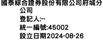 IMG-國泰綜合證券股份有限公司府城分公司