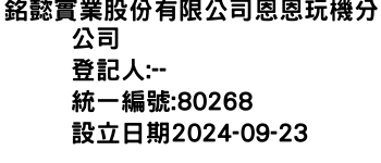 IMG-銘懿實業股份有限公司恩恩玩機分公司