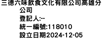 IMG-三德六味飲食文化有限公司高雄分公司