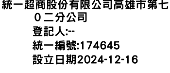 IMG-統一超商股份有限公司高雄市第七０二分公司