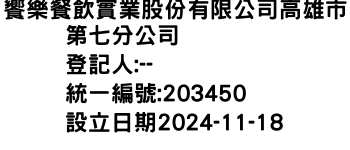 IMG-饗樂餐飲實業股份有限公司高雄市第七分公司