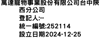 IMG-萬達寵物事業股份有限公司台中陝西分公司