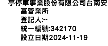 IMG-俥亭停車事業股份有限公司台南安富營業所