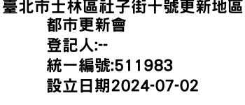 IMG-臺北市士林區社子街十號更新地區都市更新會