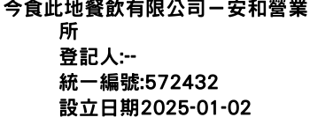 IMG-今食此地餐飲有限公司－安和營業所