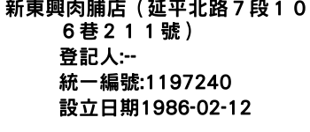 IMG-新東興肉脯店（延平北路７段１０６巷２１１號）