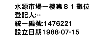 IMG-水源市場一樓第８１攤位