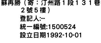 IMG-蘇再勝（寄：汀州路１段１３１巷２號５樓）