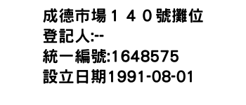 IMG-成德市場１４０號攤位