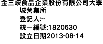 IMG-金三峽食品企業股份有限公司大學城營業所