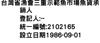 IMG-台灣省漁會三重示範魚市場魚貨承銷人