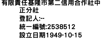 IMG-有限責任基隆市第二信用合作社中正分社