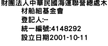 IMG-財團法人中華民國海運聯營總處木材船組基金會