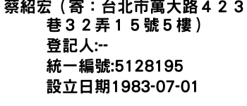 IMG-蔡紹宏（寄：台北市萬大路４２３巷３２弄１５號５樓）