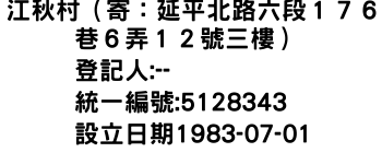 IMG-江秋村（寄：延平北路六段１７６巷６弄１２號三樓）