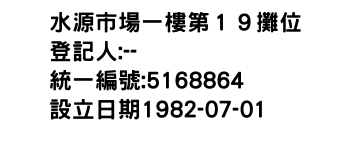 IMG-水源市場一樓第１９攤位