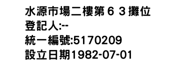 IMG-水源市場二樓第６３攤位
