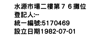 IMG-水源市場二樓第７６攤位