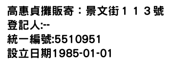 IMG-高惠貞攤販寄：景文街１１３號