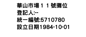 IMG-華山市場１１號攤位