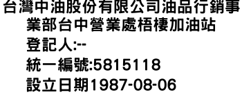 IMG-台灣中油股份有限公司油品行銷事業部台中營業處梧棲加油站