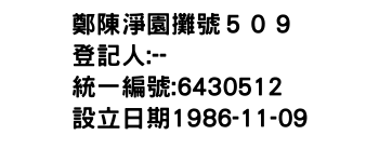 IMG-鄭陳淨園攤號５０９
