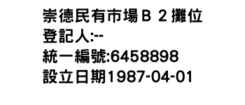 IMG-崇德民有市場Ｂ２攤位