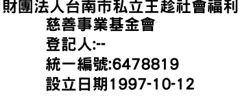 IMG-財團法人台南市私立王趁社會福利慈善事業基金會