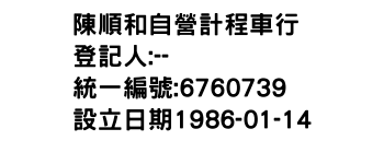 IMG-陳順和自營計程車行
