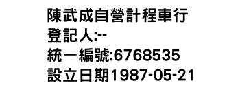 IMG-陳武成自營計程車行