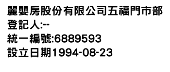 IMG-麗嬰房股份有限公司五福門市部