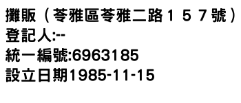 IMG-攤販（苓雅區苓雅二路１５７號）
