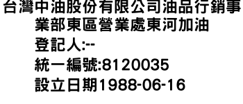 IMG-台灣中油股份有限公司油品行銷事業部東區營業處東河加油