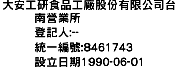 IMG-大安工研食品工廠股份有限公司台南營業所