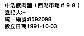 IMG-中浩獸肉舖（西湖市場＃９８）