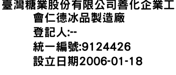 IMG-臺灣糖業股份有限公司善化企業工會仁德冰品製造廠