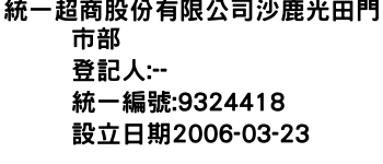 IMG-統一超商股份有限公司沙鹿光田門市部