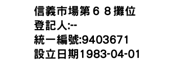 IMG-信義市場第６８攤位