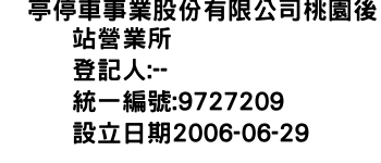 IMG-俥亭停車事業股份有限公司桃園後站營業所