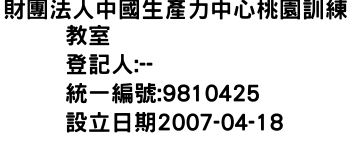 IMG-財團法人中國生產力中心桃園訓練教室