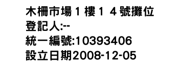 IMG-木柵市場１樓１４號攤位