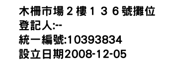 IMG-木柵市場２樓１３６號攤位