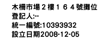 IMG-木柵市場２樓１６４號攤位