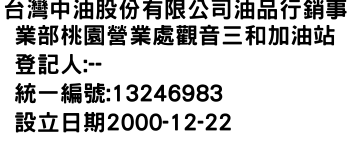 IMG-台灣中油股份有限公司油品行銷事業部桃園營業處觀音三和加油站