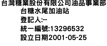 IMG-台灣糖業股份有限公司油品事業部台糖水尾加油站