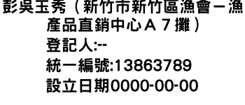 IMG-彭吳玉秀（新竹市新竹區漁會－漁產品直銷中心Ａ７攤）