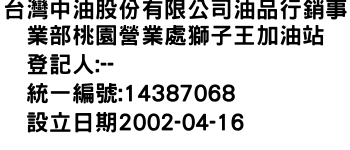 IMG-台灣中油股份有限公司油品行銷事業部桃園營業處獅子王加油站